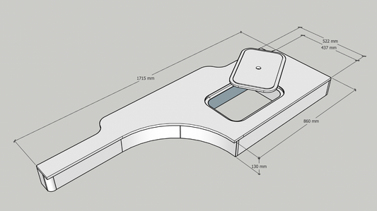 2017 Onwards VW Crafter and Mercedes Sprinter Raised Floor Plinth