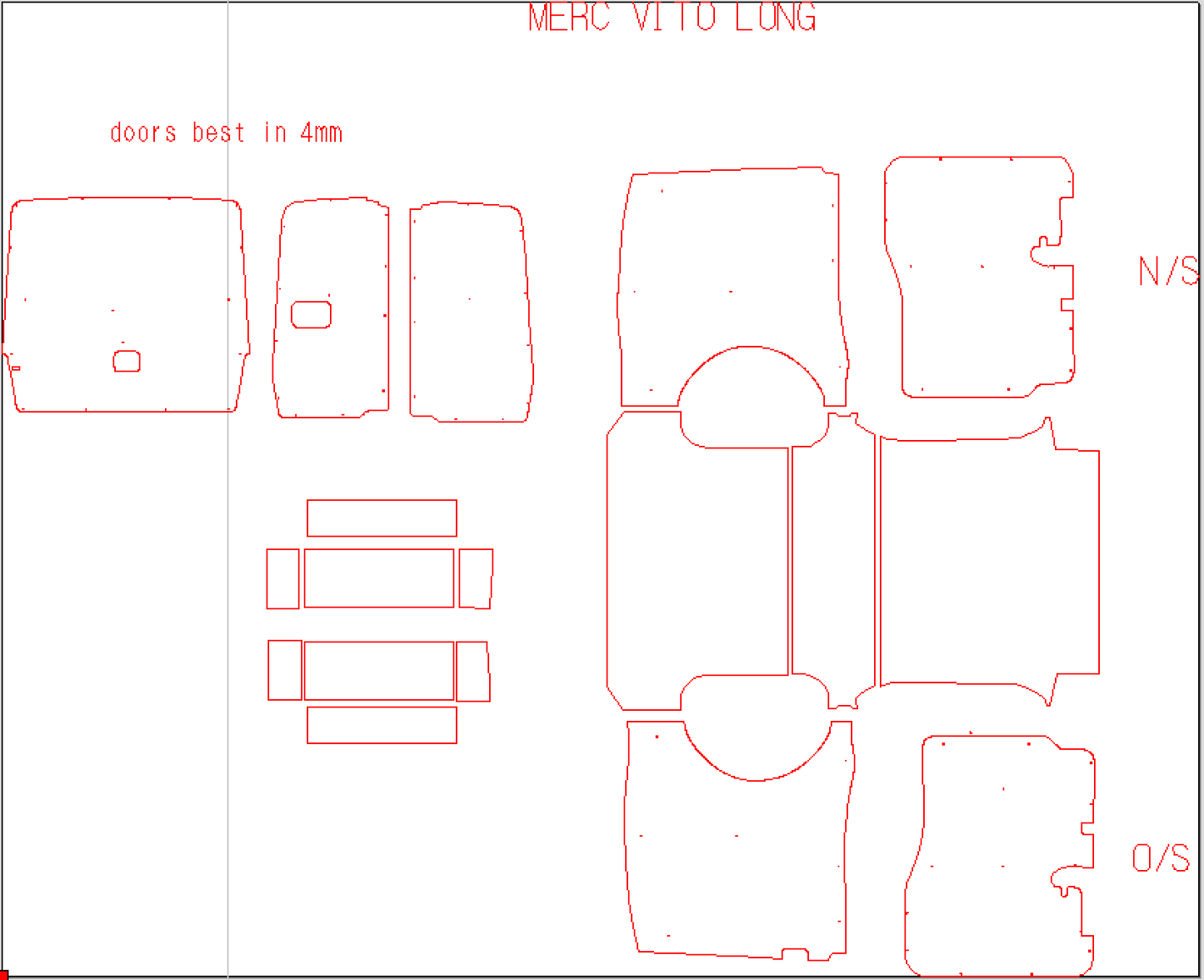 2003 - 2014 Mercedes Vito Ply Lining Kit