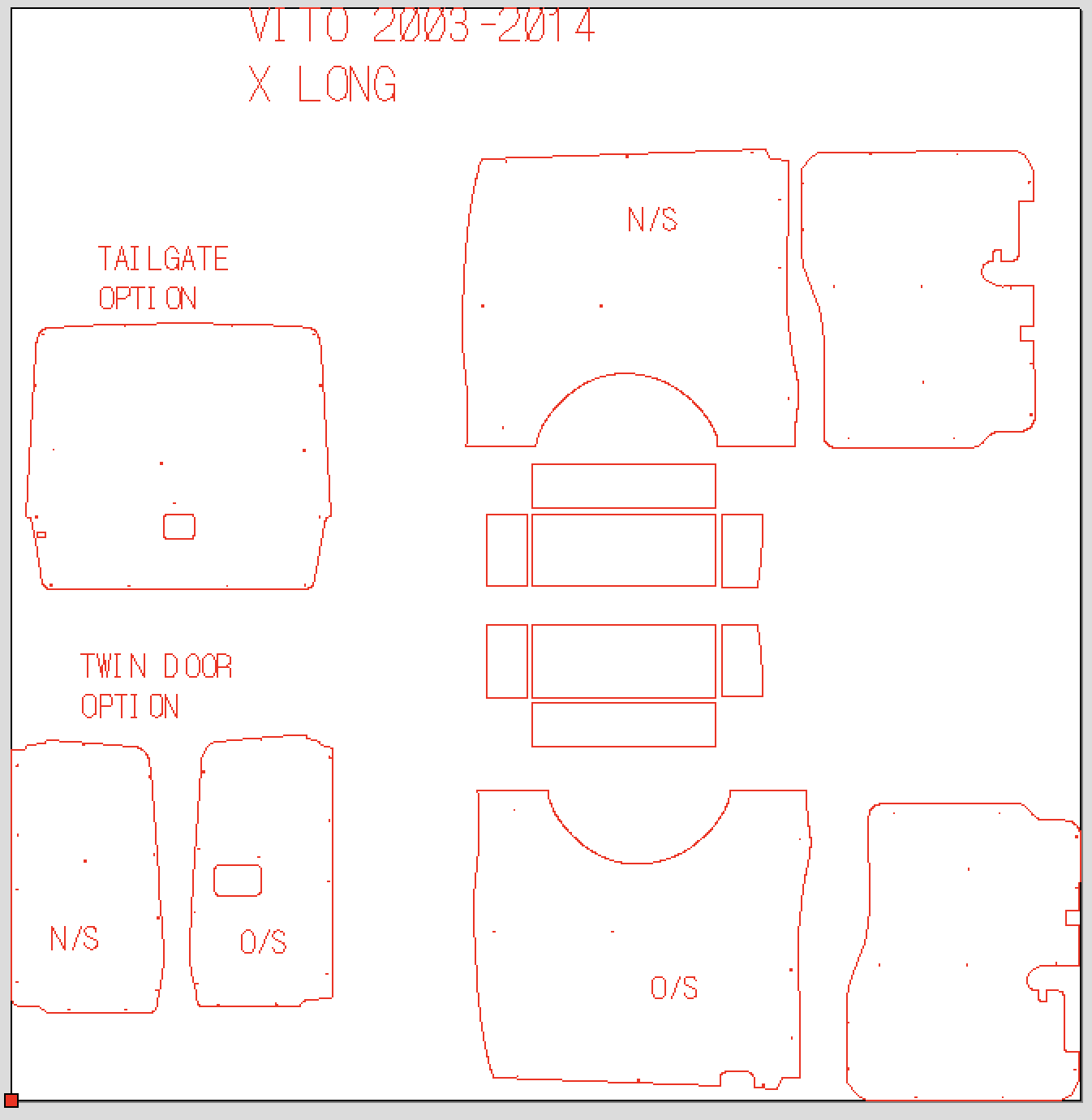 2003 - 2014 Mercedes Vito Ply Lining Kit