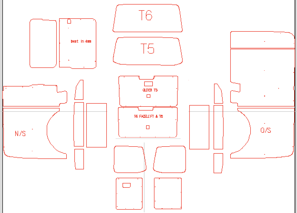 2004 - 2019 VW Transporter T5 T6 Ply Lining Kit