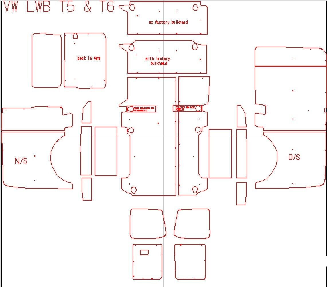 2004 - 2019 VW Transporter T5 T6 Ply Lining Kit